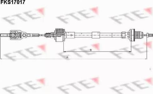 FTE FKS17017 - Трос, управление сцеплением autosila-amz.com