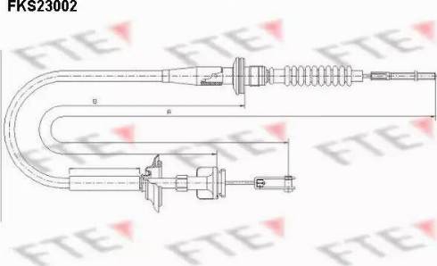 FTE FKS23002 - Трос, управление сцеплением autosila-amz.com