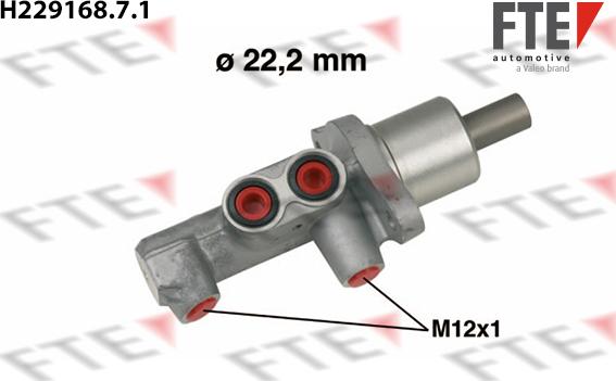 FTE H229168.7.1 - Главный тормозной цилиндр autosila-amz.com