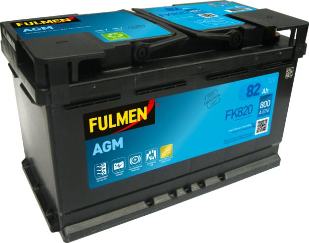 Fulmen FK820 - Стартерная аккумуляторная батарея, АКБ autosila-amz.com