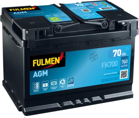 Fulmen FK700 - Стартерная аккумуляторная батарея, АКБ autosila-amz.com