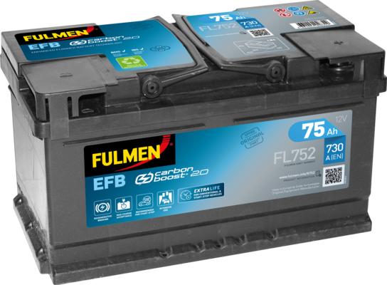 Fulmen FL752 - Стартерная аккумуляторная батарея, АКБ autosila-amz.com