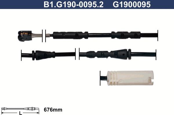 Galfer B1.G190-0095.2 - Сигнализатор, износ тормозных колодок autosila-amz.com