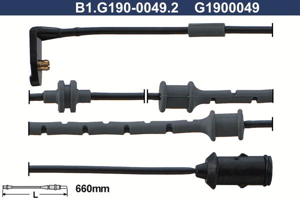Galfer B1.G190-0049.2 - Сигнализатор, износ тормозных колодок autosila-amz.com