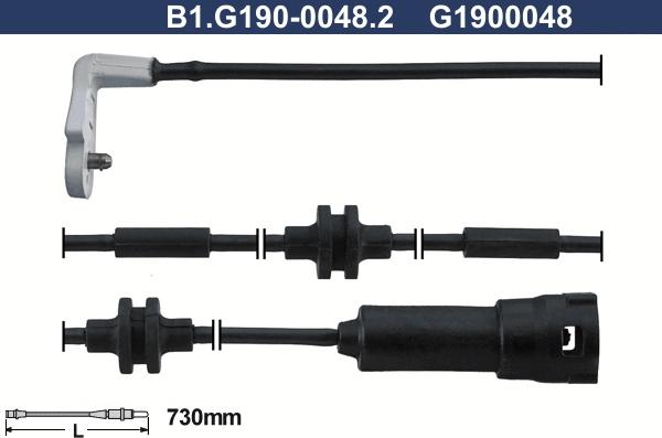 Galfer B1.G190-0048.2 - Сигнализатор, износ тормозных колодок autosila-amz.com