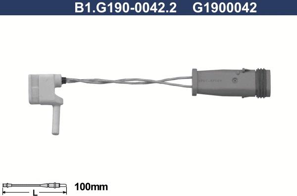 Galfer B1.G190-0042.2 - Сигнализатор, износ тормозных колодок autosila-amz.com