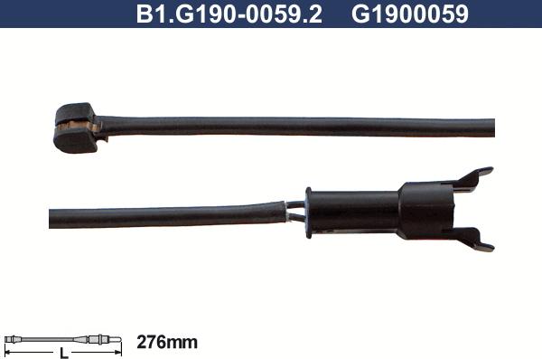 Galfer B1.G190-0059.2 - Сигнализатор, износ тормозных колодок autosila-amz.com