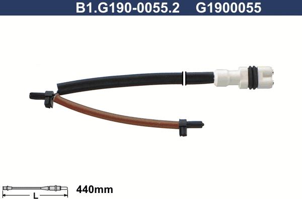 Galfer B1.G190-0055.2 - Сигнализатор, износ тормозных колодок autosila-amz.com