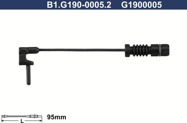 Galfer B1.G190-0005.2 - Датчик износа колодок 94мм MERCEDES W123,124,201,202,210,140 autosila-amz.com