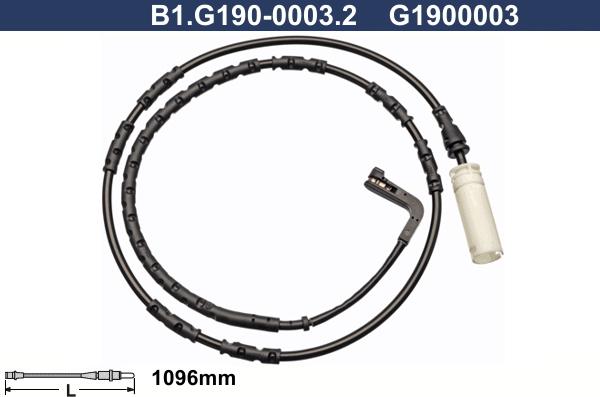 Galfer B1.G190-0003.2 - Сигнализатор, износ тормозных колодок autosila-amz.com