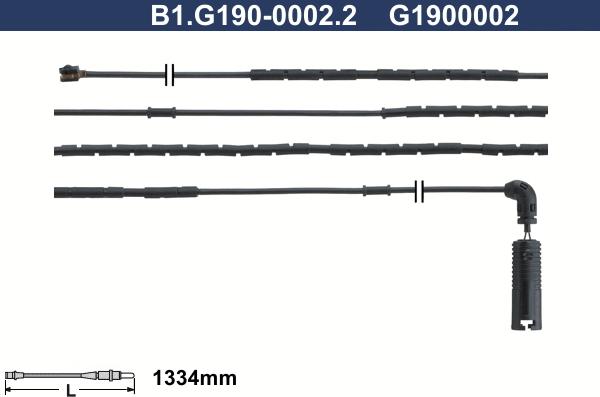 Galfer B1.G190-0002.2 - Сигнализатор, износ тормозных колодок autosila-amz.com
