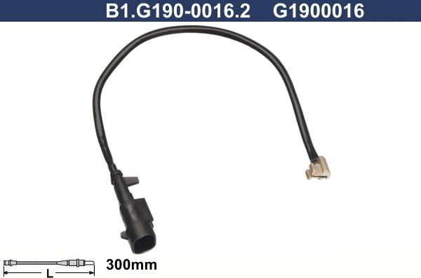 Galfer B1.G190-0016.2 - Сигнализатор, износ тормозных колодок autosila-amz.com