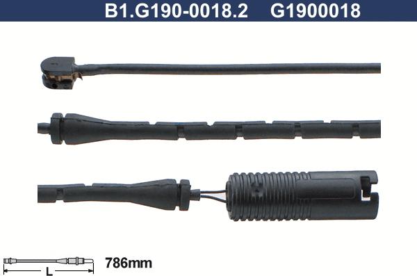 Galfer B1.G190-0018.2 - Сигнализатор, износ тормозных колодок autosila-amz.com