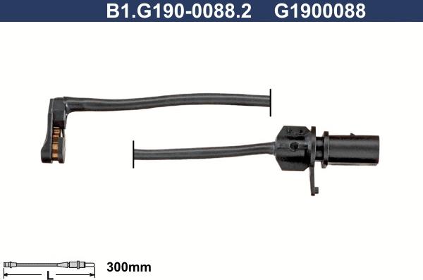 Galfer B1.G190-0088.2 - Сигнализатор, износ тормозных колодок autosila-amz.com