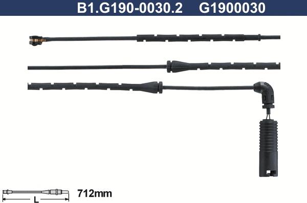 Galfer B1.G190-0030.2 - Сигнализатор, износ тормозных колодок autosila-amz.com