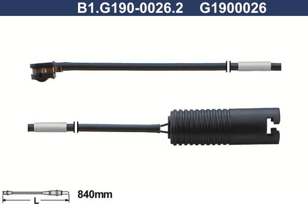 Galfer B1.G190-0026.2 - Сигнализатор, износ тормозных колодок autosila-amz.com