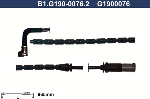 Galfer B1.G190-0076.2 - Сигнализатор, износ тормозных колодок autosila-amz.com