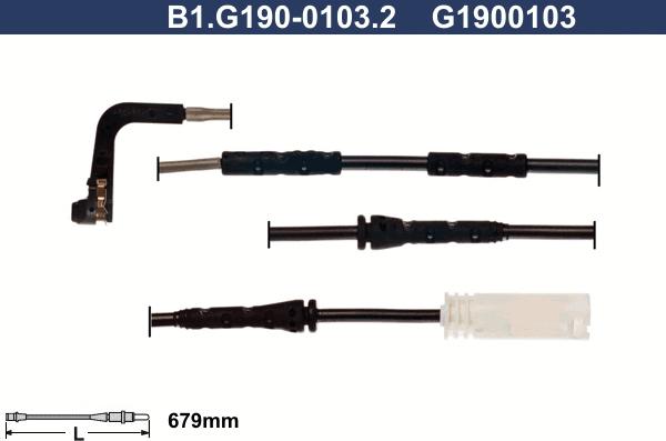 Galfer B1.G190-0103.2 - Сигнализатор, износ тормозных колодок autosila-amz.com