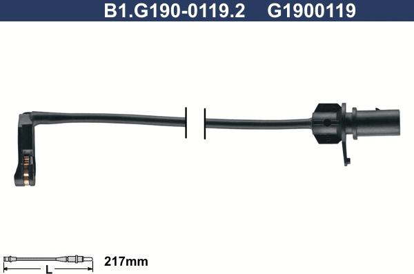 Galfer B1.G190-0119.2 - Сигнализатор, износ тормозных колодок autosila-amz.com