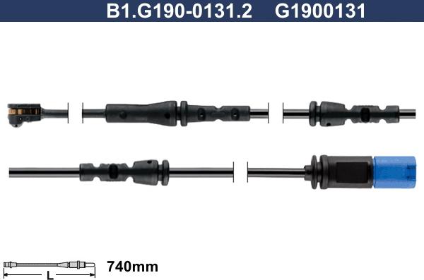 Galfer B1.G190-0131.2 - Сигнализатор, износ тормозных колодок autosila-amz.com