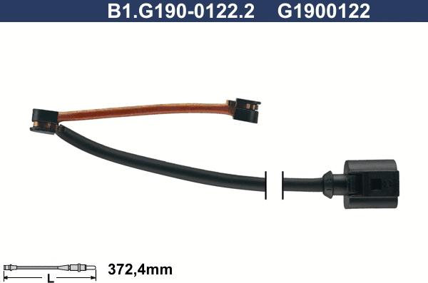 Galfer B1.G190-0122.2 - Сигнализатор, износ тормозных колодок autosila-amz.com