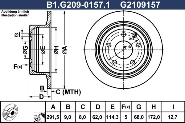 Galfer B1.G209-0157.1 - Тормозной диск autosila-amz.com