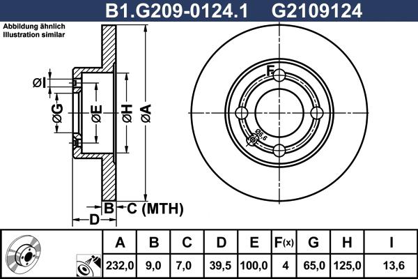 Galfer B1.G209-0124.1 - Тормозной диск autosila-amz.com