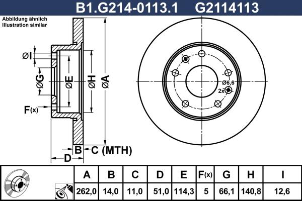 Galfer B1.G214-0113.1 - Тормозной диск autosila-amz.com