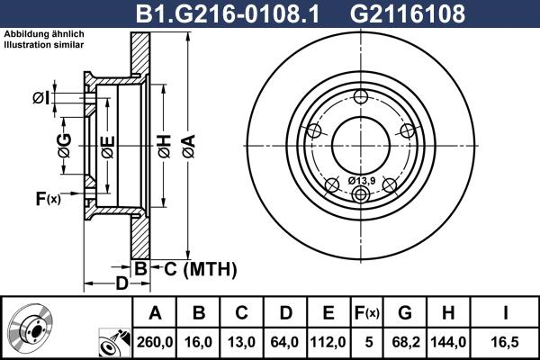 Galfer B1.G216-0108.1 - Тормозной диск autosila-amz.com