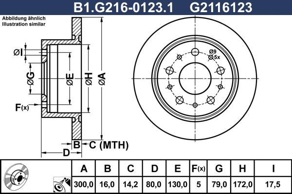 Galfer B1.G216-0123.1 - Тормозной диск autosila-amz.com