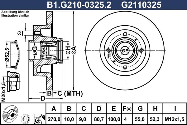 Galfer B1.G210-0325.2 - Тормозной диск autosila-amz.com