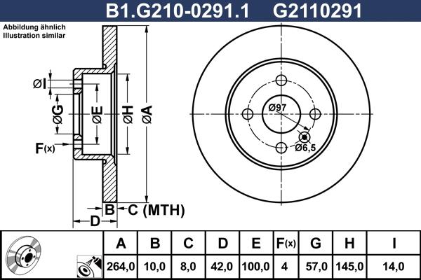 Galfer B1.G210-0291.1 - Тормозной диск autosila-amz.com