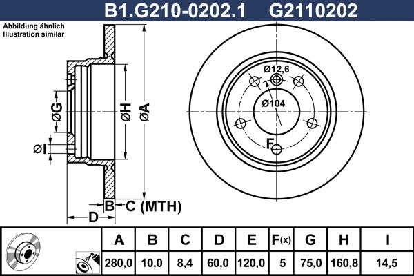 Galfer B1.G210-0202.1 - Тормозной диск autosila-amz.com