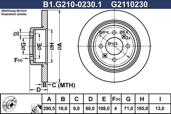 Galfer B1.G210-0230.1 - Тормозной диск autosila-amz.com
