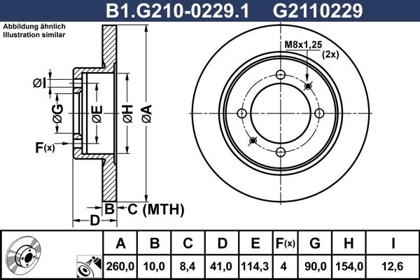 Galfer B1.G210-0229.1 - Тормозной диск autosila-amz.com