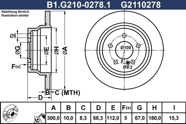 Galfer B1.G210-0278.1 - Тормозной диск autosila-amz.com