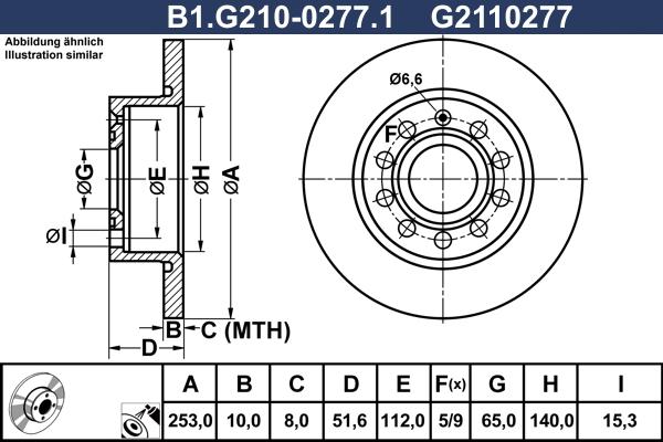 Galfer B1.G210-0277.1 - Тормозной диск autosila-amz.com