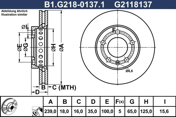 Galfer B1.G218-0137.1 - Тормозной диск autosila-amz.com