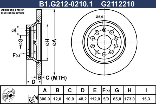 Galfer B1.G212-0210.1 - Тормозной диск autosila-amz.com