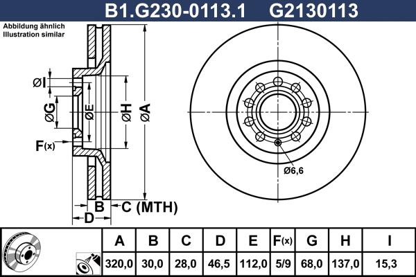 Galfer B1.G230-0113.1 - Тормозной диск autosila-amz.com