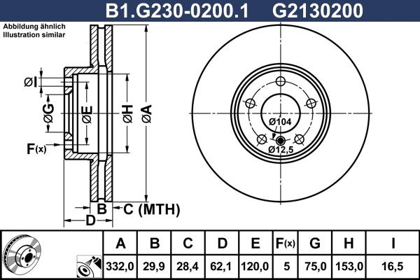 Galfer B1.G230-0200.1 - Тормозной диск autosila-amz.com