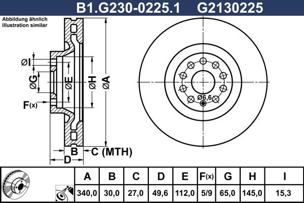 Galfer B1.G230-0225.1 - Тормозной диск autosila-amz.com