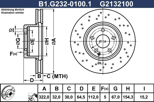 Galfer B1.G232-0100.1 - Тормозной диск autosila-amz.com
