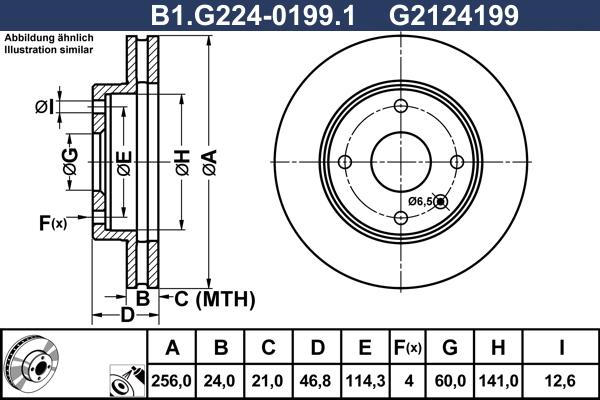 Galfer B1.G224-0199.1 - Тормозной диск autosila-amz.com