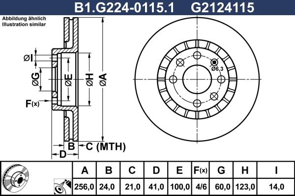 Galfer B1.G224-0115.1 - Тормозной диск autosila-amz.com