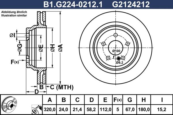 Galfer B1.G224-0212.1 - Тормозной диск autosila-amz.com