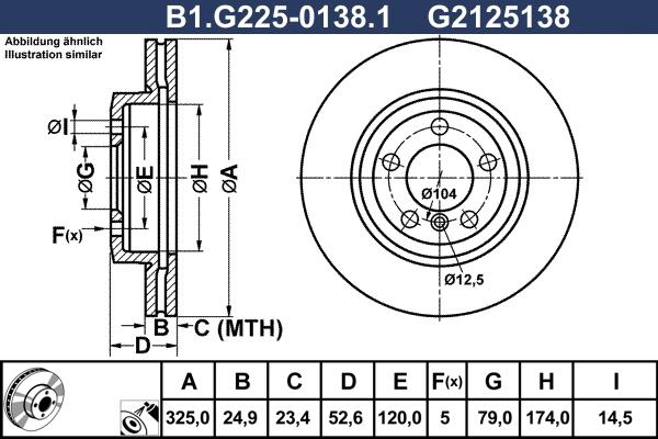 Galfer B1.G225-0138.1 - Тормозной диск autosila-amz.com