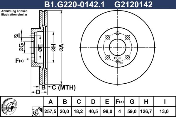 Galfer B1.G220-0142.1 - Тормозной диск autosila-amz.com