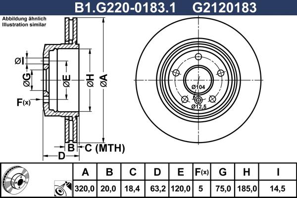 Galfer B1.G220-0183.1 - Тормозной диск autosila-amz.com