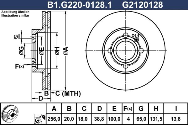 Galfer B1.G220-0128.1 - Тормозной диск autosila-amz.com